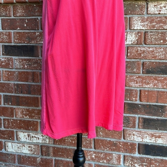Splendid Two Tone Hot Pink Sleeveless Tank Mini Dress Women's Size Small - Picture 3 of 6